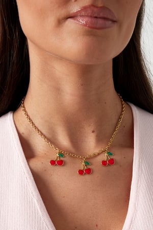 charm necklace triple cherry h5 Picture2